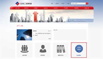 万户网络设计制作的北京二商集团网站